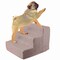 Pet Adobe Pet Adobe High Density Foam Stairs 3 Step Design, Ramp for Small Dogs, Cats with Cover, Gray 113544DFU - alternate 1